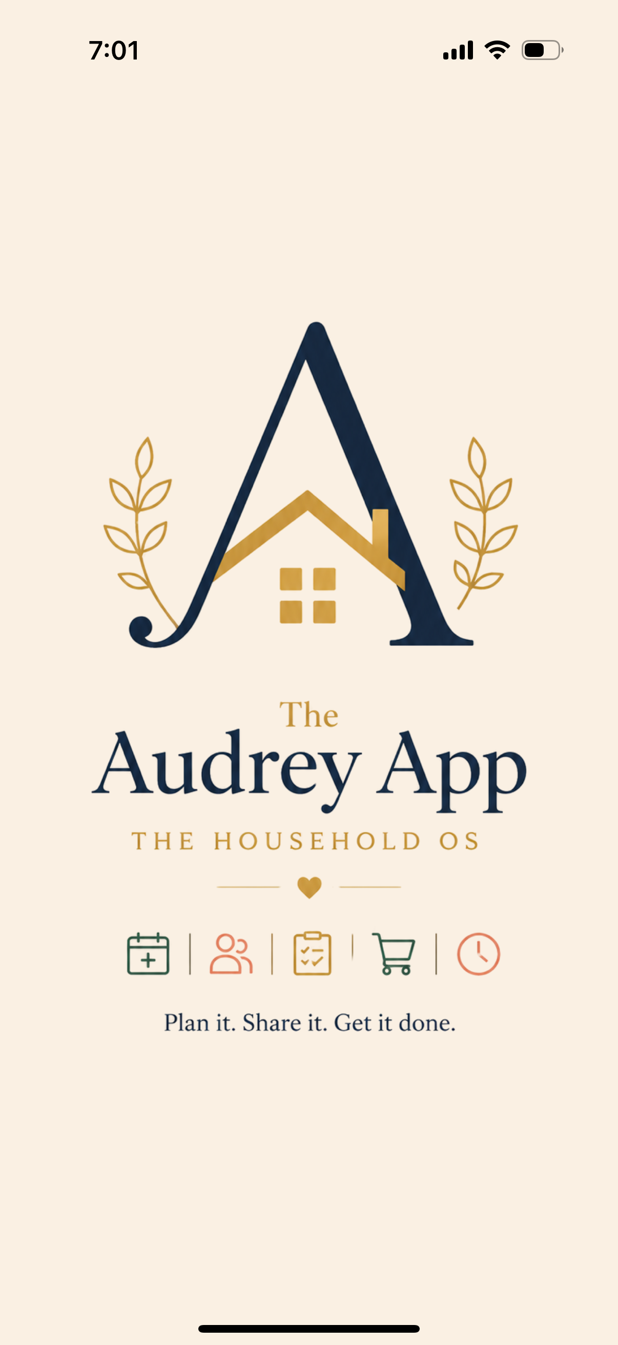 The Audrey App — Dashboard